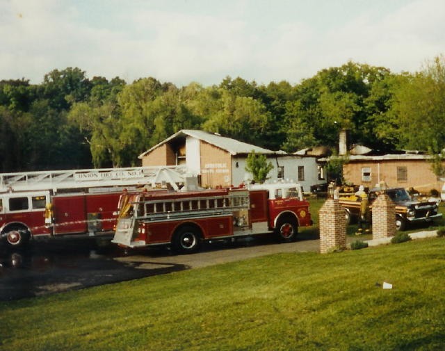 Ladder 21 and Engine 21-4 on a Church Fire on Route 841 in London Grove Township.