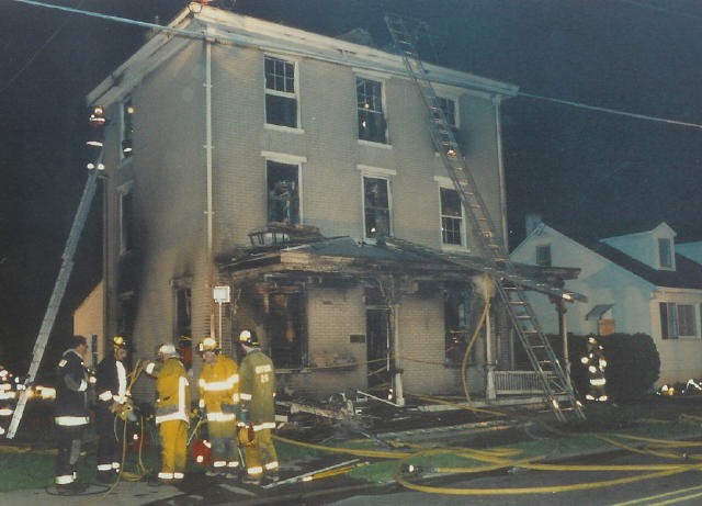 House Fire in the 500 block of Market Street in 1990.