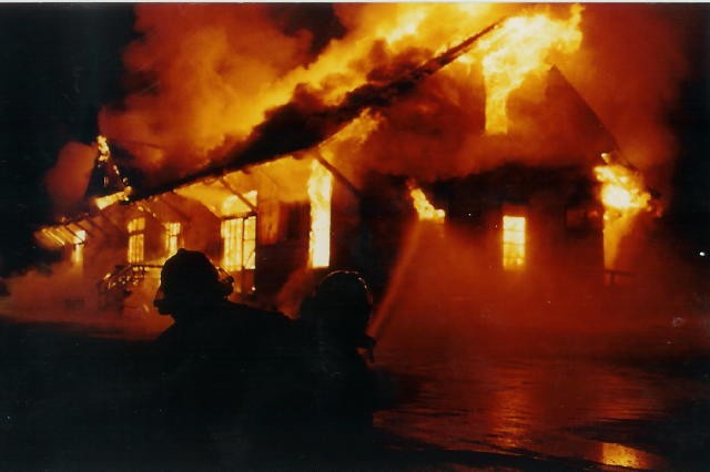 A view from the south side of the &quot;Crab Shack&quot; fire on South Third Street.