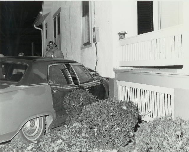 A car into a house at Baltimore Pike and Wedgewood Road in East Nottingham Township.