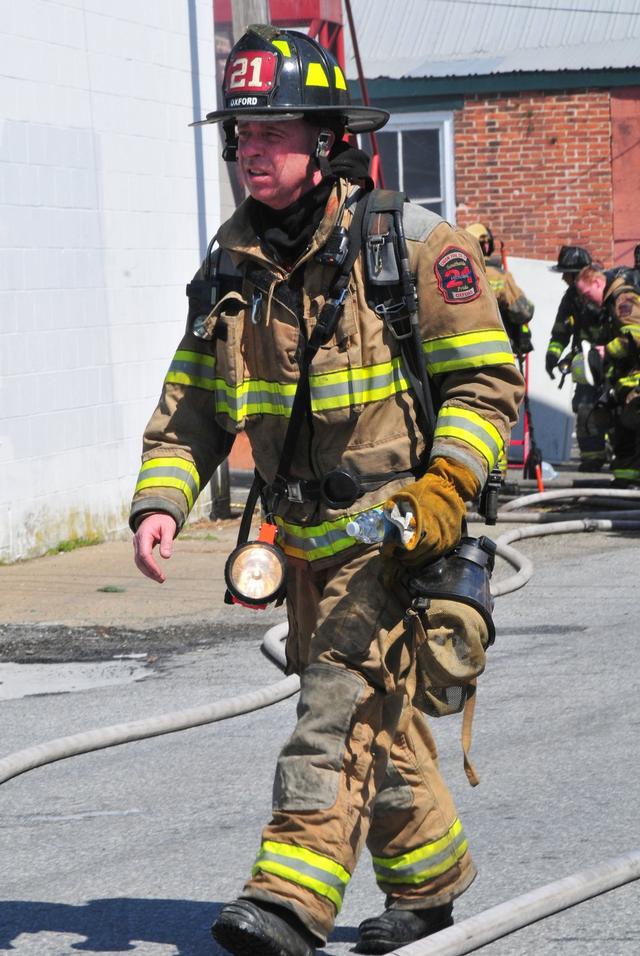 Safety Officer Dave Messaros on Niblock Alley.